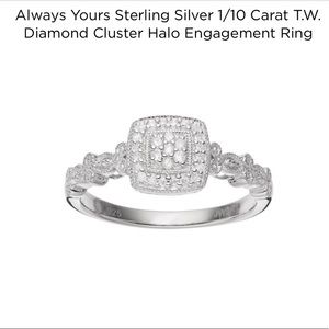 Sterling silver diamond ring‼️ FREE SHIPPING✅